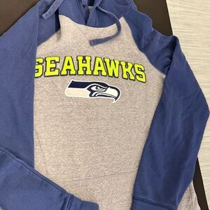 Fanatics Navy and Gray Seahawks Hoodie